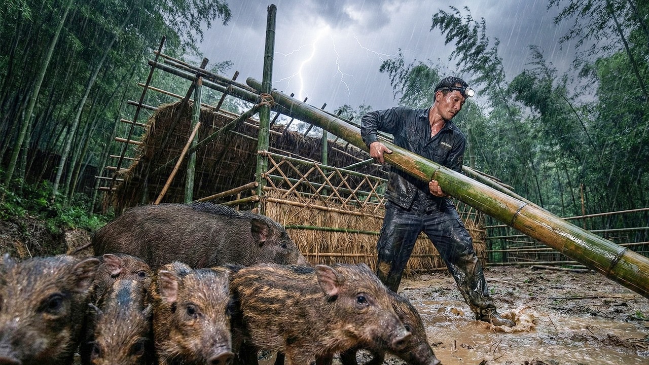 I Built a Storm-Proof Nest for Wild Boars – Then the First Piglets Came at Midnight