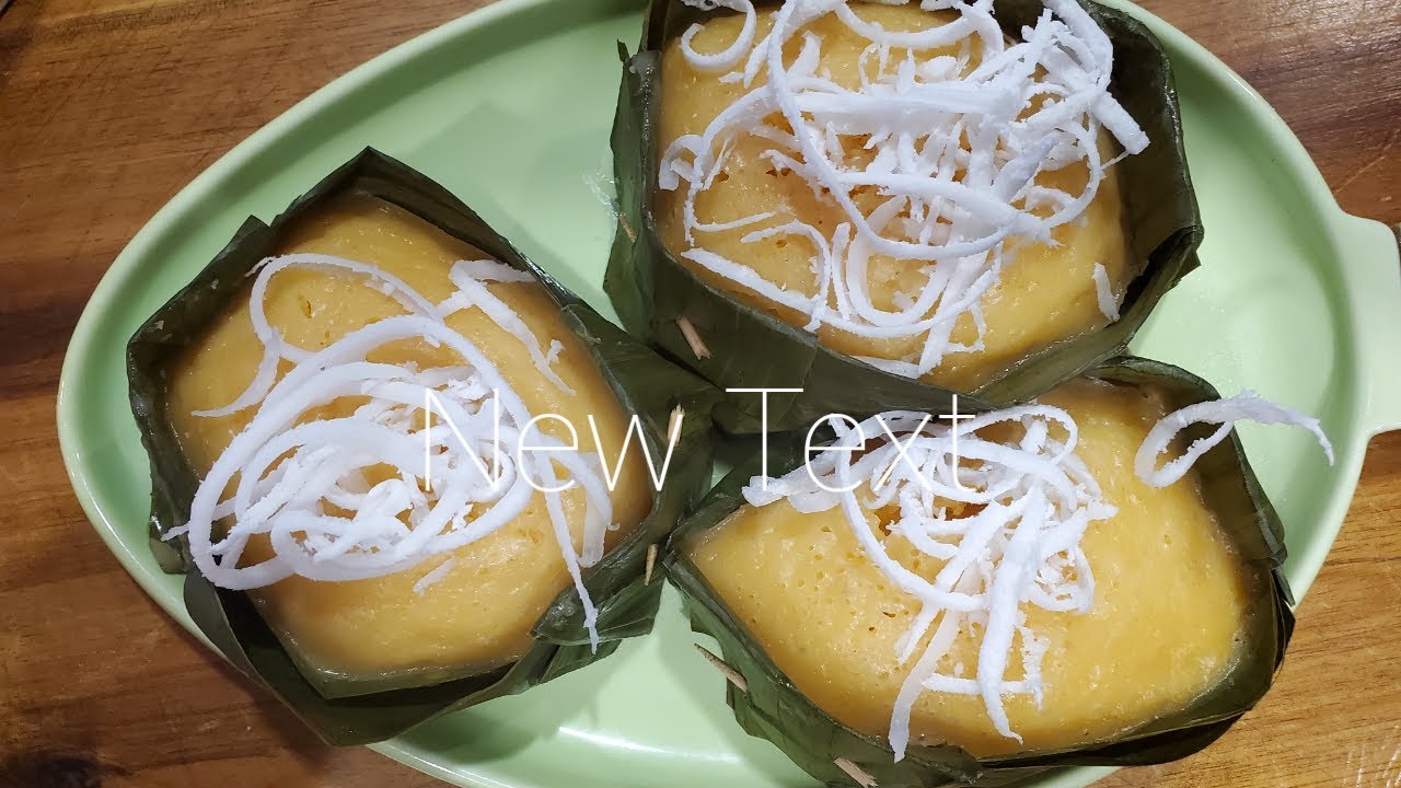 Rice Steamed Palm Toddy Cake (Khmer call Nom Akor Tnout) Dessert Recipe