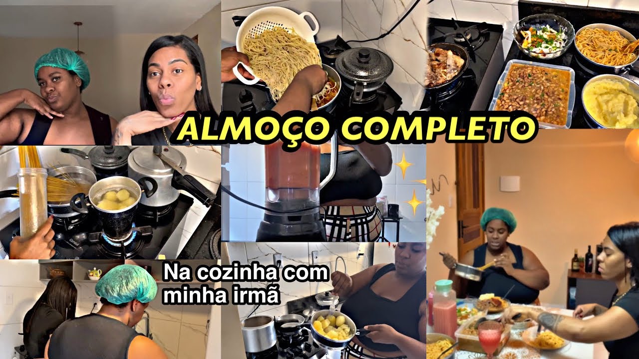 ALMOÇO COMPLETO COM MINHA IRMÃ✨