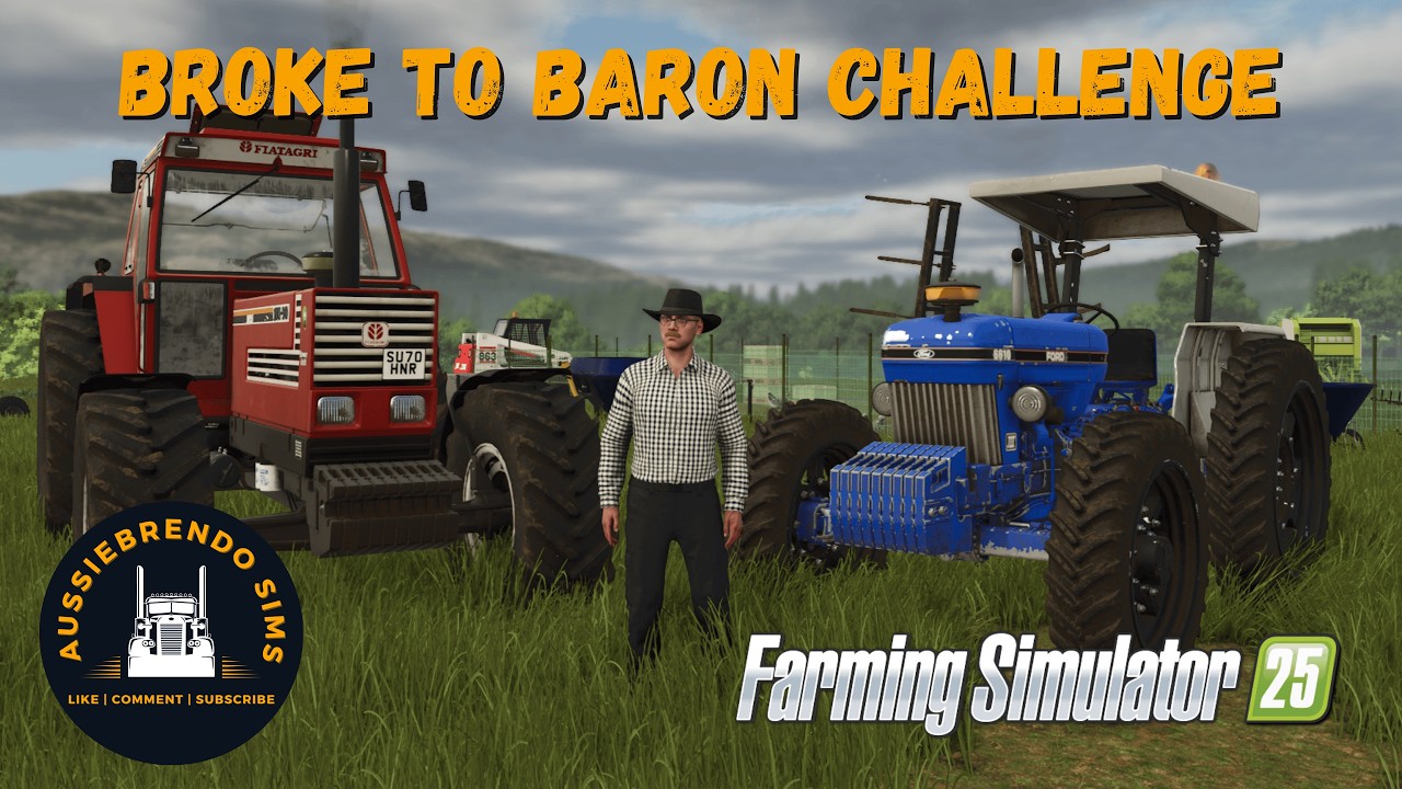 We Got Some New Equipment!! | Broke To Baron Challenge Episode 4 | Farming Simulator 25