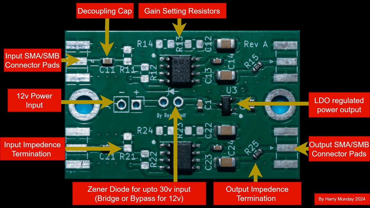 How to solder the ADA4857 Amplifier for FM RF Archival (vhs-decode)