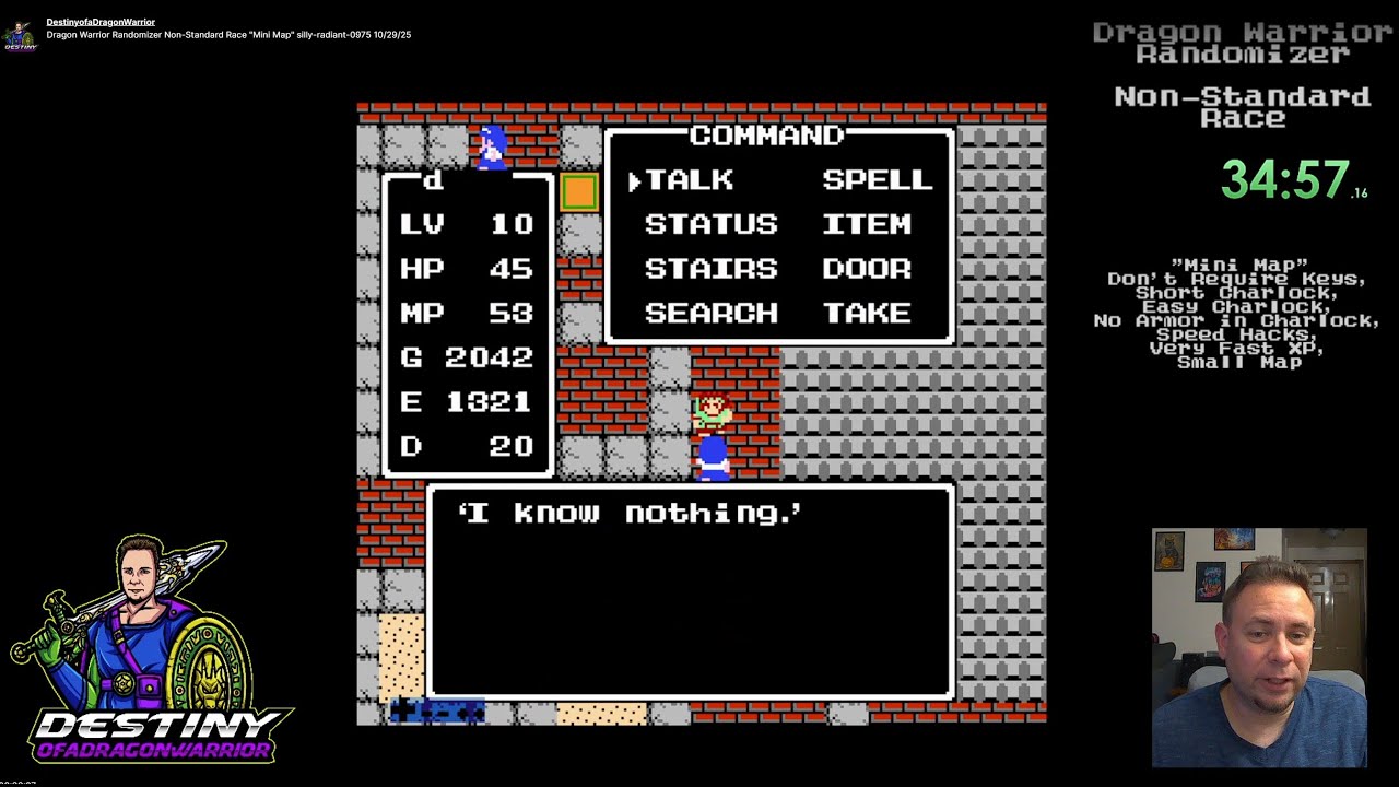 Dragon Warrior Randomizer Non-Standard Race "Mini Map" silly-radiant-0975  10/29/25