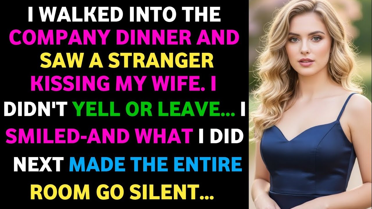 I Walked into the Company Dinner and Saw a Stranger Kissing My Wife. I Didn’t Yell or Leave...