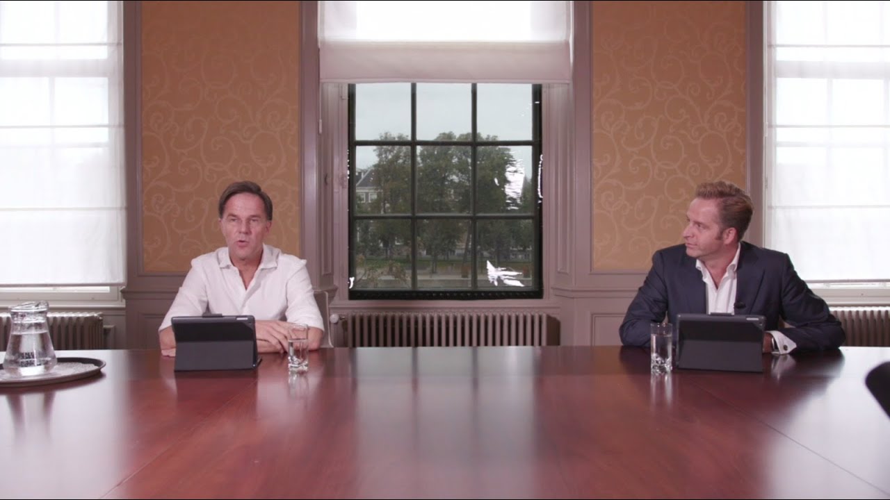 Livesessie premier Mark Rutte en minister Hugo de Jonge over de aanpak van het coronavirus
