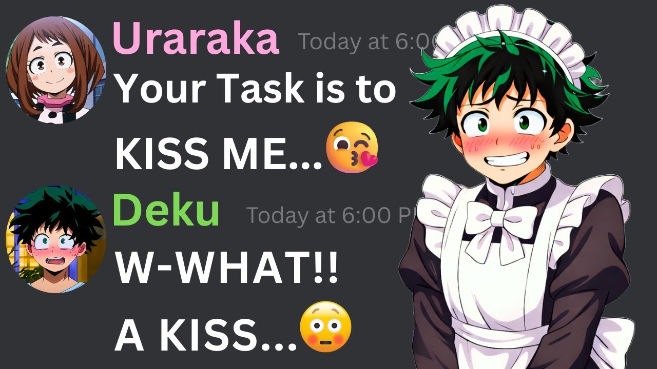 If Deku can’t say NO to Uraraka for 24 hours…😍