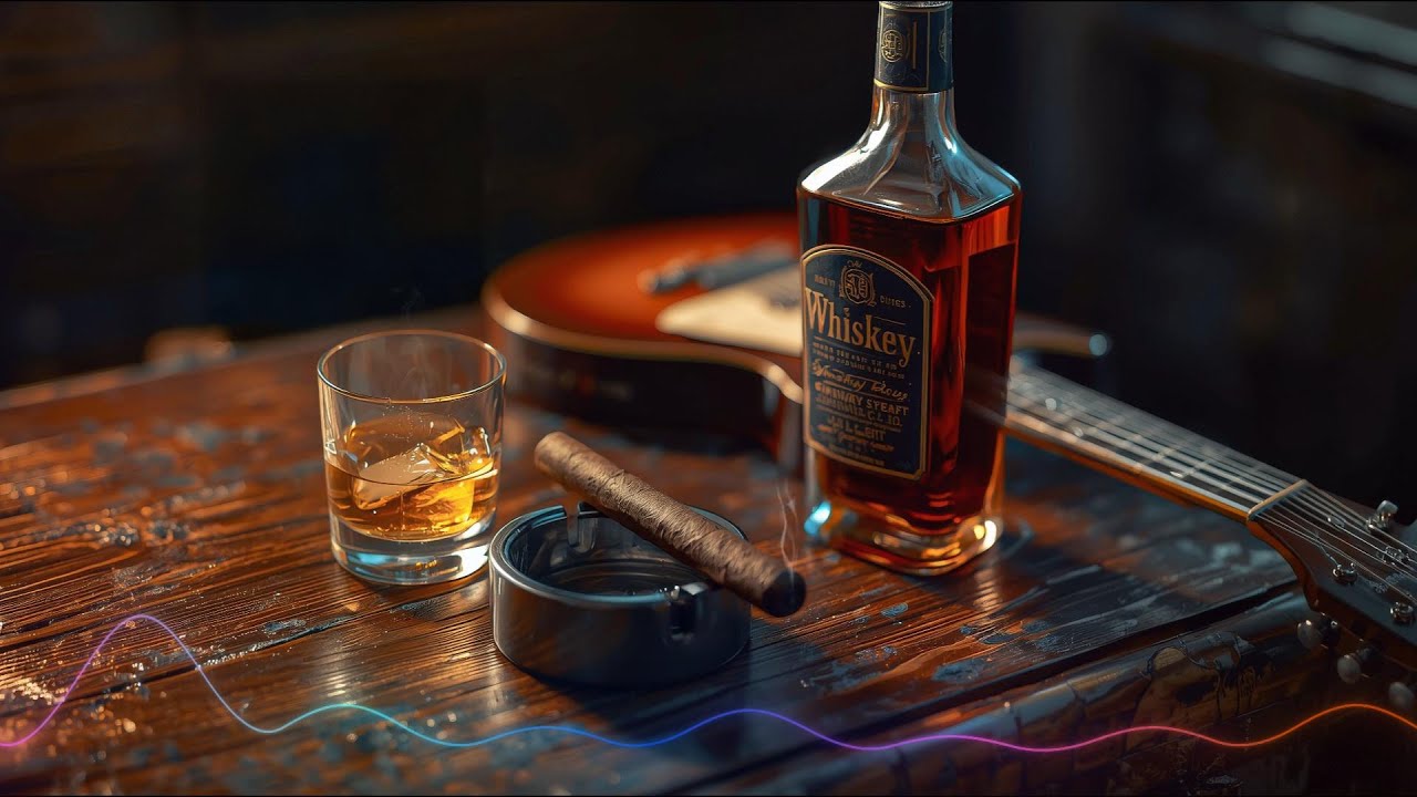 Еще одна тихая ночь в Whisky Lounge | Медленный виски-блюз, инструментальная музыка