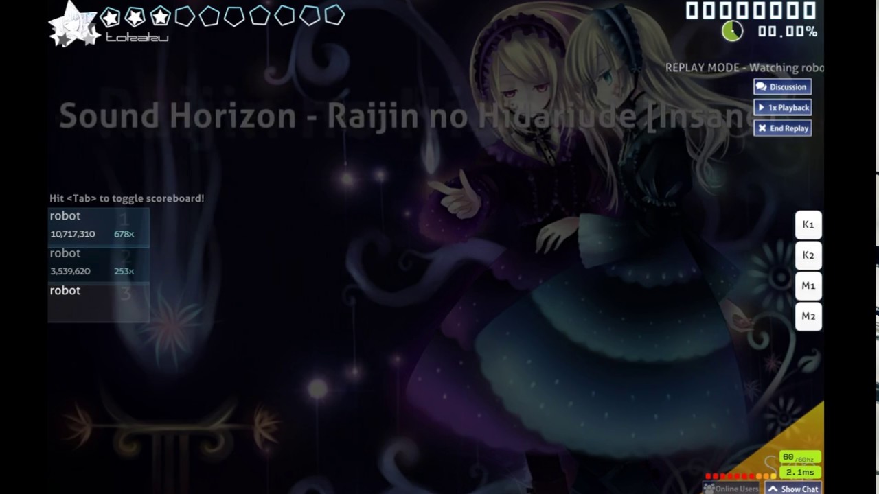 (osu!) Chronicle 2nd (Sound Horizon) - Raijin no Hidariude [Insane]