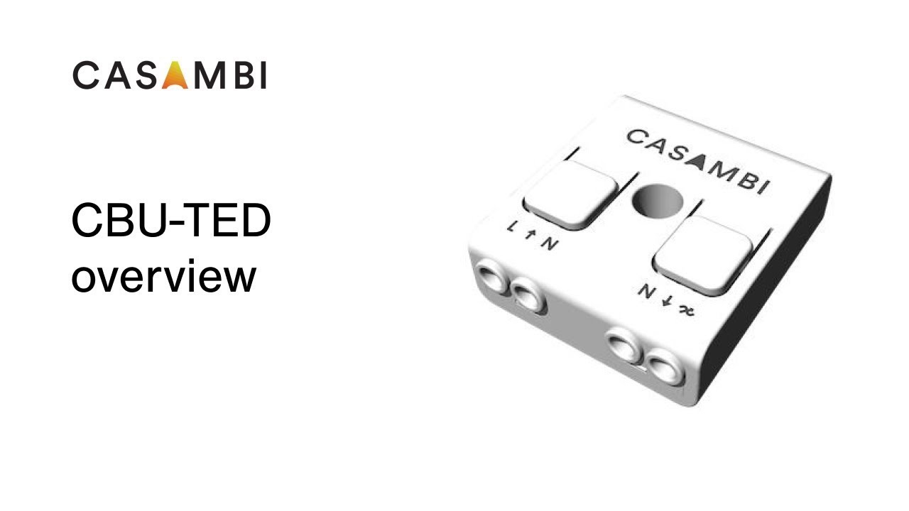 Casambi CBU TED Product Overview