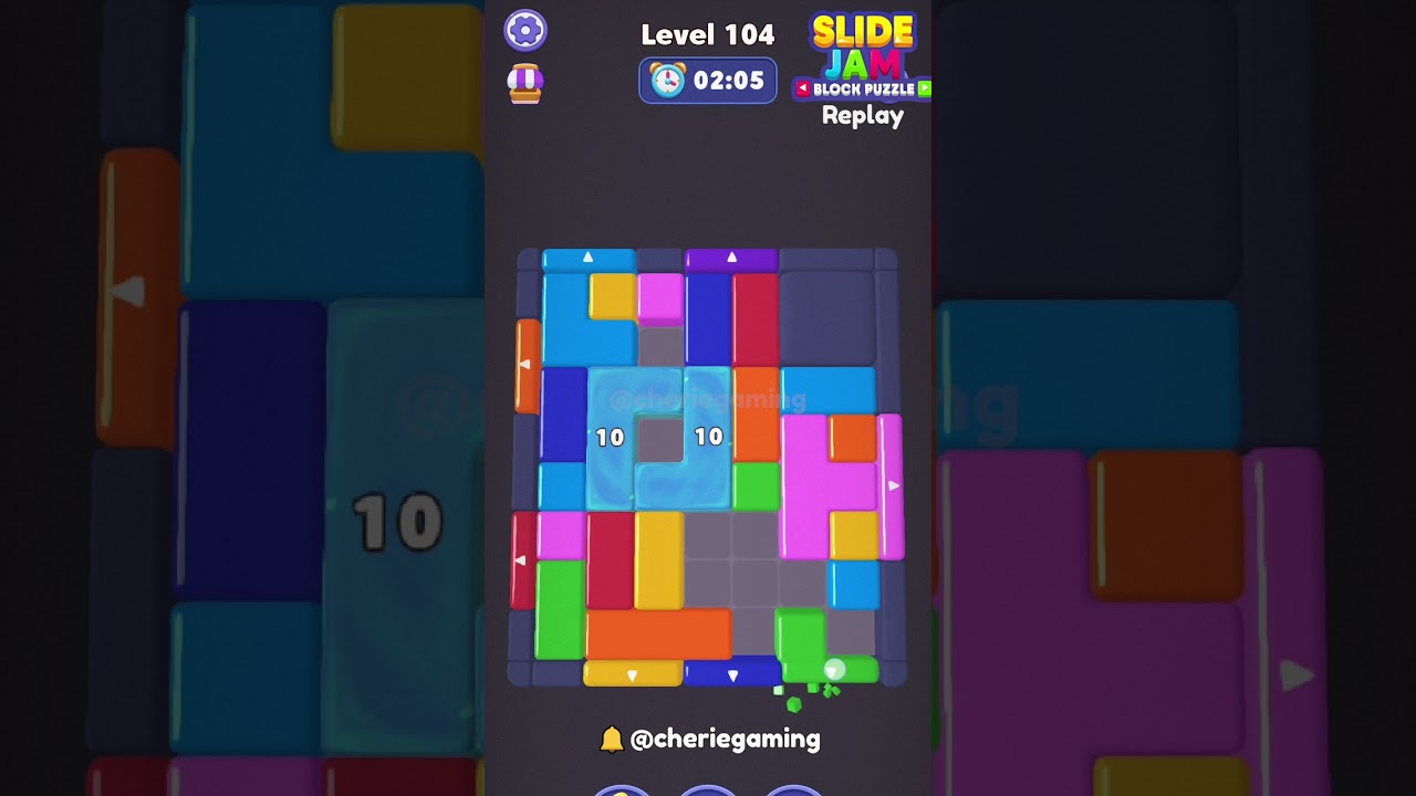 Slide Jam Level 104 Solution Walkthrough