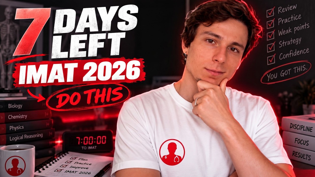 The LAST WEEK Before IMAT 2026 &mdash; Do THIS to Maximize Your Score