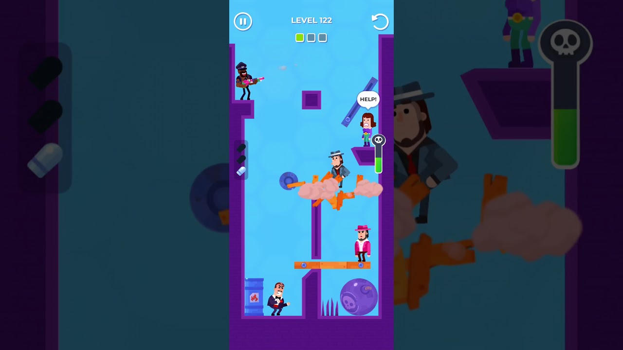 Let's Play - Hitmasters, Level 122 - Shotgun Mode
