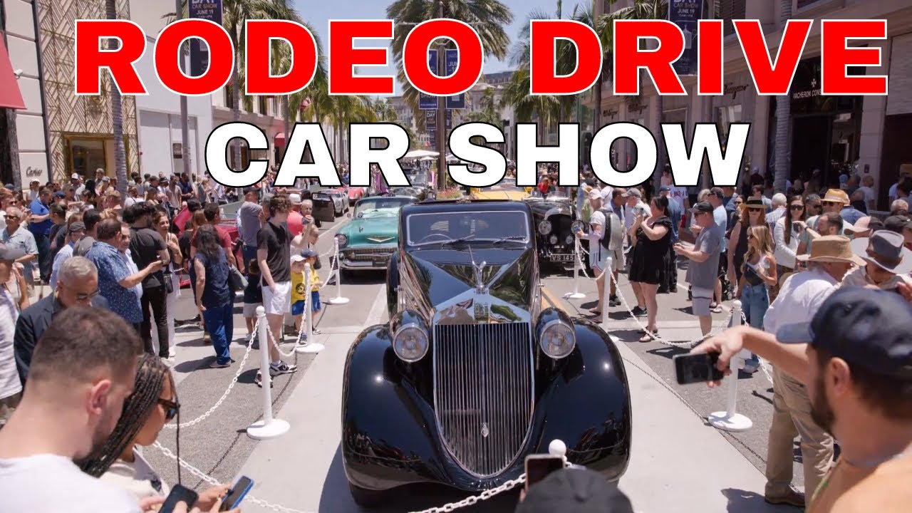 Rodeo Drive Concours d’Elegance | Car show Father’s Day 2022 | Beverly Hills, California 8K