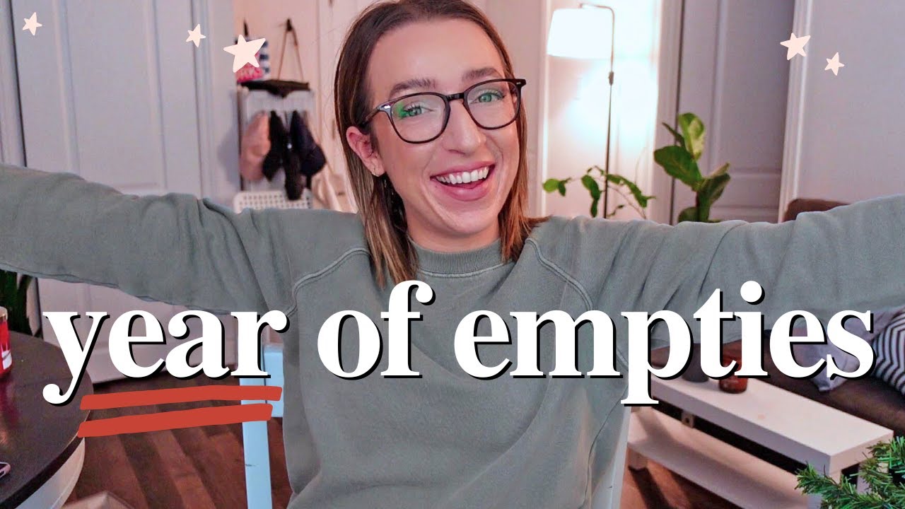 one year of makeup empties: all the beauty products i used up in 2023  🎉