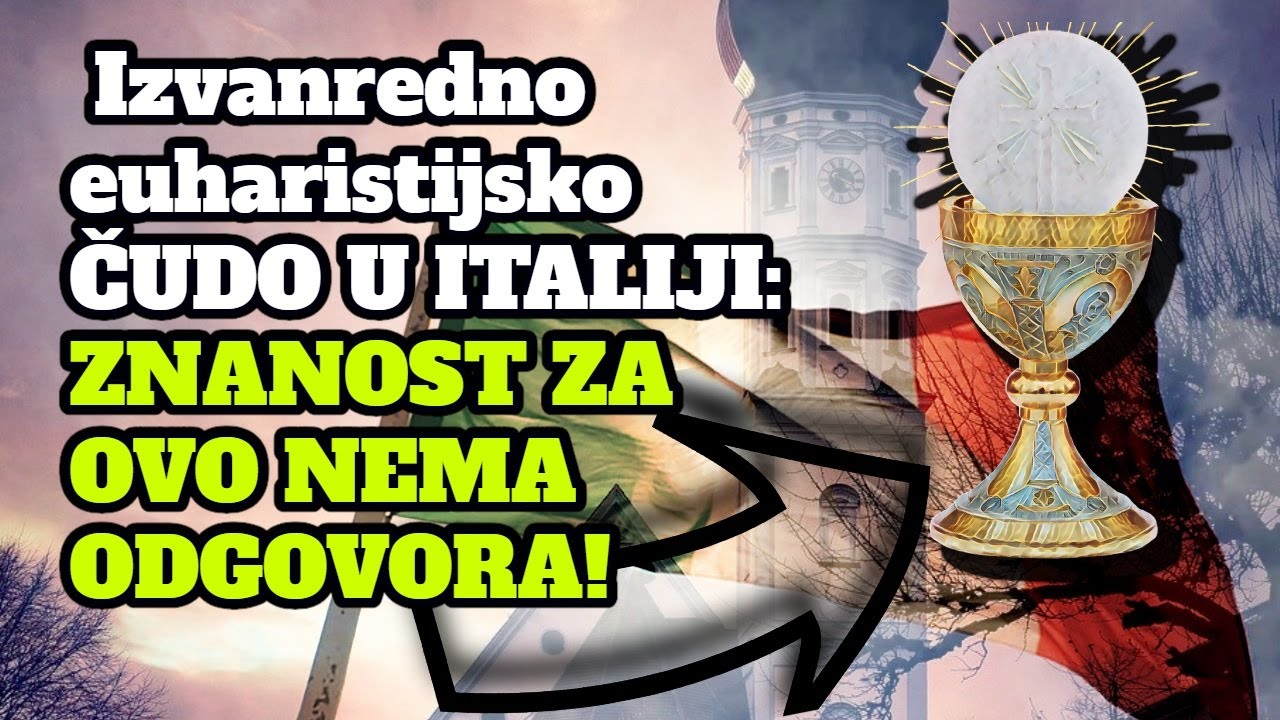 Izvanredno euharistijsko ČUDO U ITALIJI: ZNANOST ZA OVO NEMA ODGOVORA!