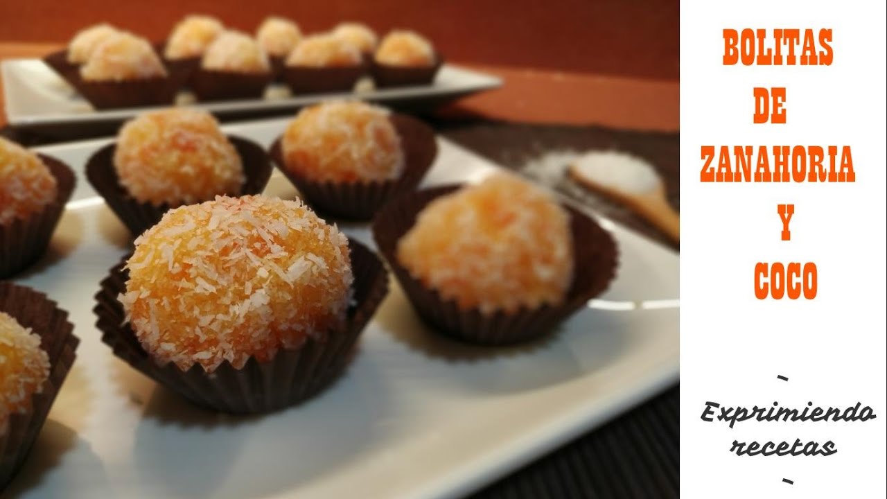Bolitas de zanahoria y coco - ¡receta súper fácil con solo 3 ingredientes!