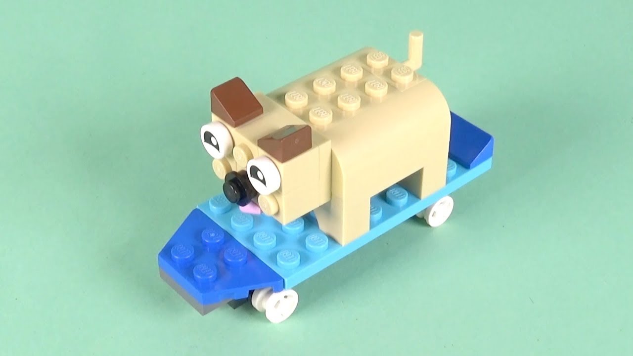 LEGO Skateboarding Dog Building Instructions - LEGO Classic 10715 