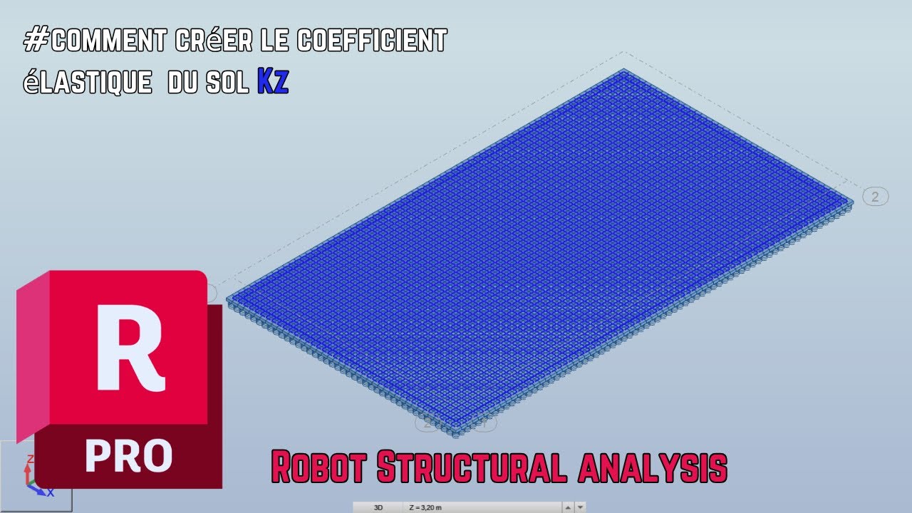 Comment modéliser un RADIER  avec le coefficient de sol sUr robot structural analysis ? #géniecivil