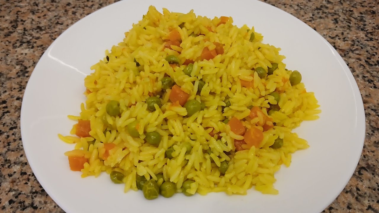 طريقة عمل أرز بسمتى بالبسلة والجزر كله فى حلة واحدة 😋 والطعم حكاية 🥰😍
