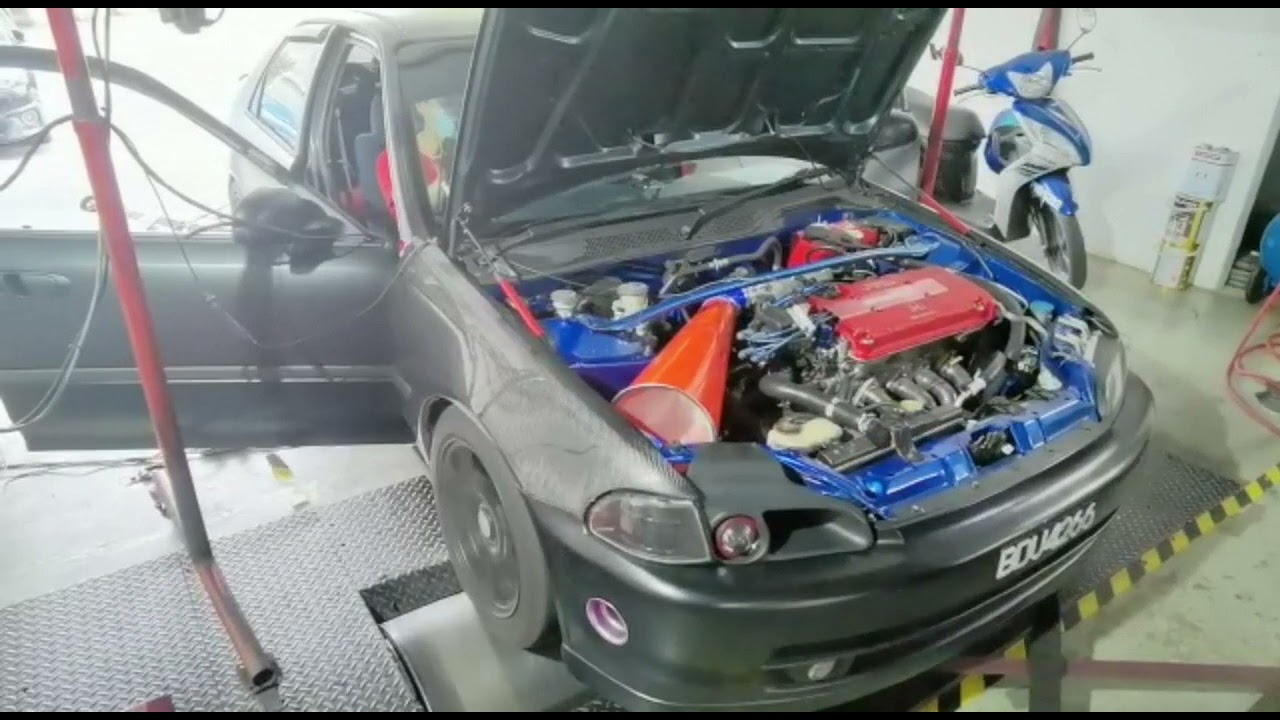 Eg b18cr dyno tune with hondata #hondata #honda #vtec #eg9 #civic #b18cr #b16b