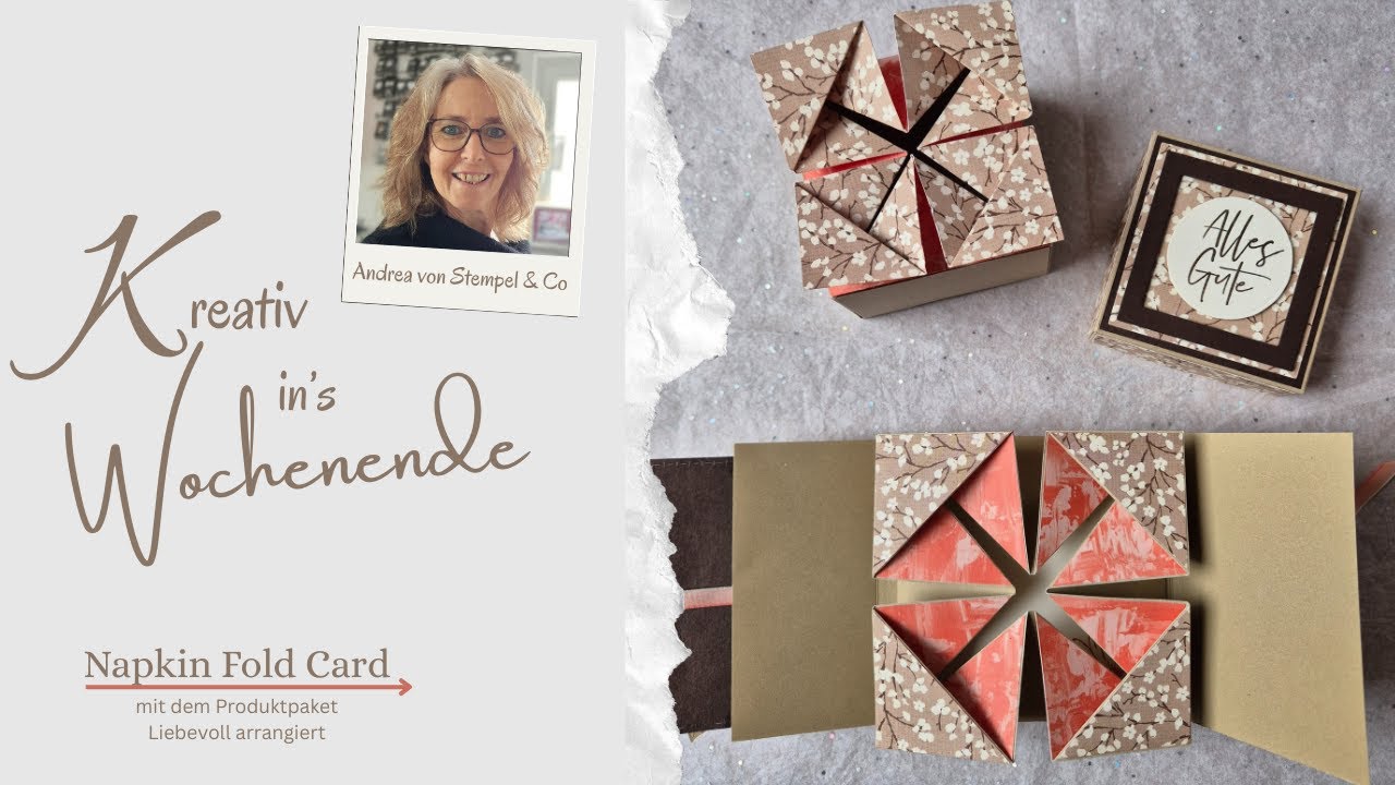 Kreativ in's Wochenende - Napkin Fold Card