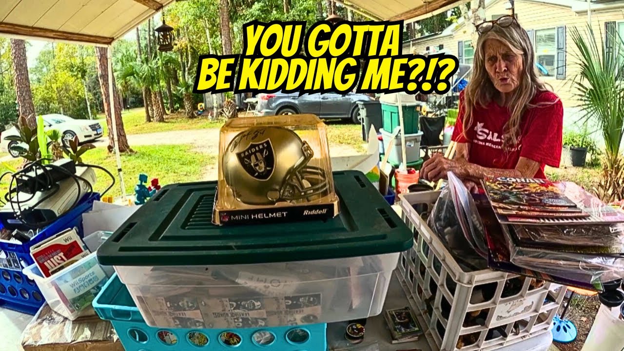 She Did Not Like My Offer On Her Yard Sale Sports Cards!