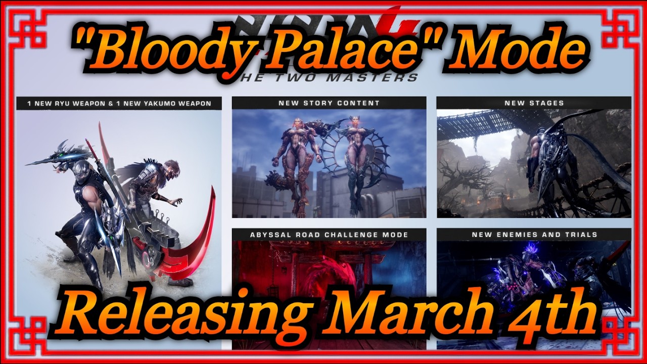 NG4 Two Masters DLC Includes a Bloody Palace mode!!