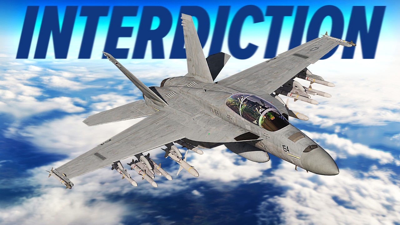 F/A-18 Super Hornet Anti-Air Missile Suppression Behind Enemy Lines | DCS World