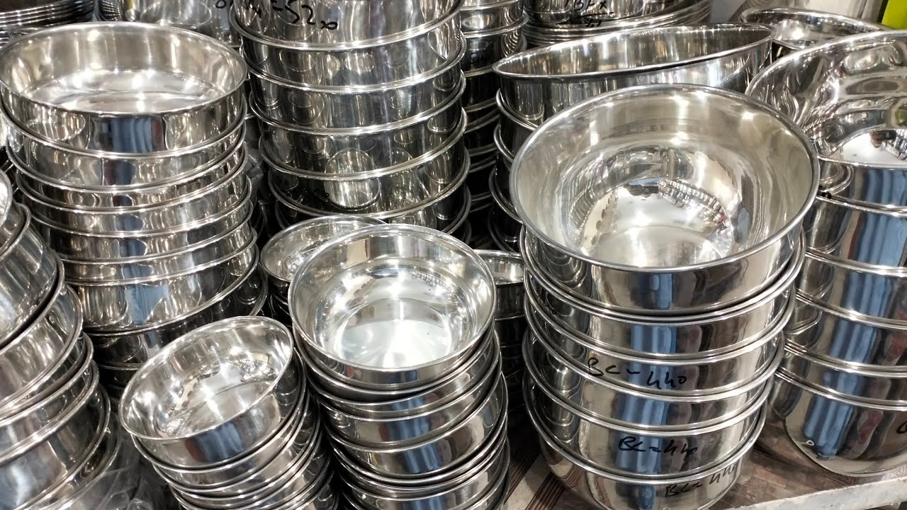 Al-Karim Crockery Store اسٹیل باؤل اور پریشر ککر