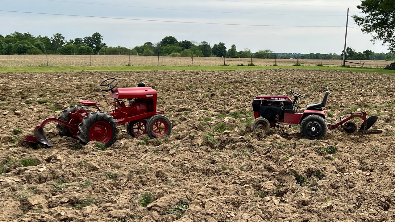Wheel Horse Garden Tractor Plow Day Featuring 1955 Ride Away Senior Somewhere in Southern Indiana