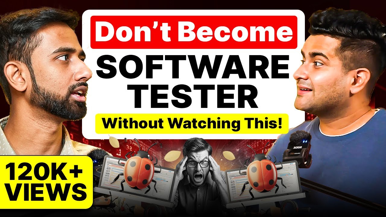 The HARSH Truth About Software Testing Jobs in 2026 🔥 SDET, QA Automation & Complete Roadmap!