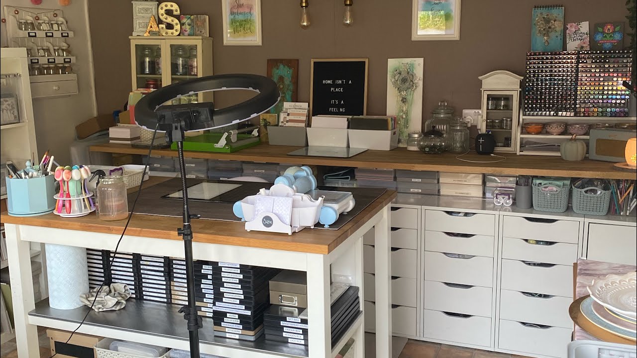 Craft Studio Tour | Craft room storage ideas | Ikea furniture storage for crafting organisation