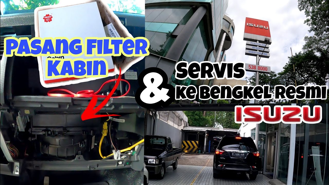 Pasang Filter AC Isuzu MU-X dan pertama kali servis di Bengkel Resmi Isuzu BSD
