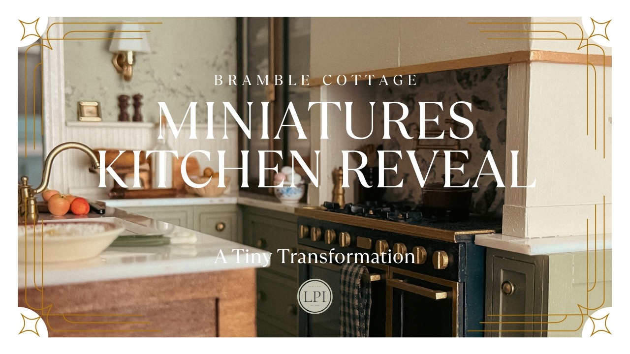 My Most Detailed Miniature Room Yet - Bramble Cottage Kitchen Full Room Reveal!