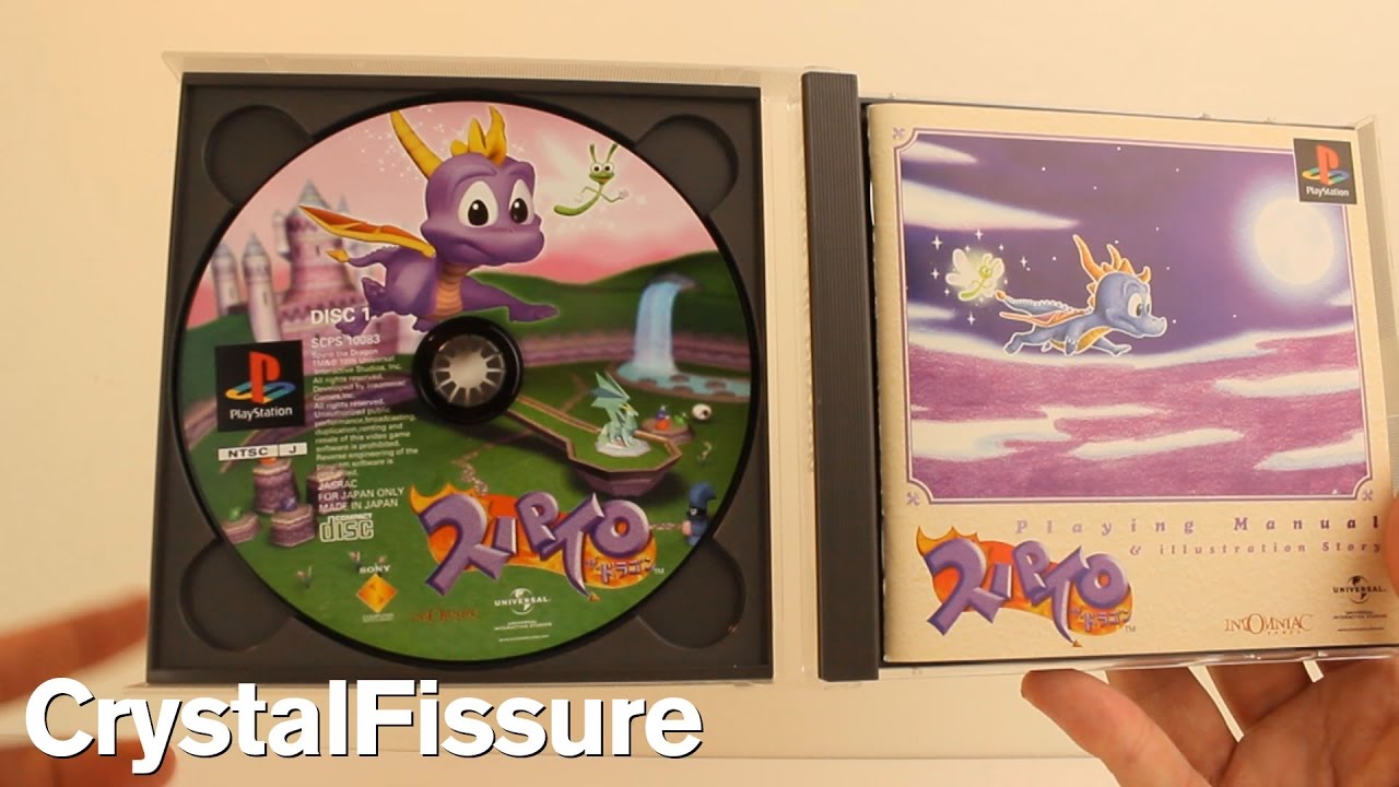 Распаковка/обзор игры Spyro the Dragon (японская версия)