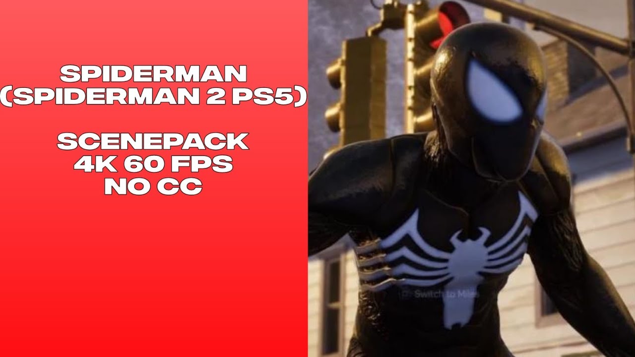 Spiderman 2 Scenepack 4K NO CC 60 FPS #spiderman