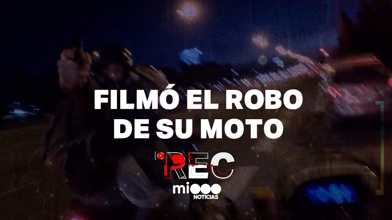 FILMÓ EL ROBO DE SU MOTO - MUJER CORRE AL LADRÓN - #REC