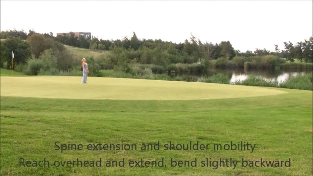 Golf stretching | Spinal mobility for golf and wellness | Marina Aagaard, MFE