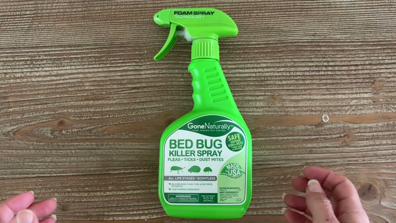 Bed Bug Spray &ndash; Scentless Natural Bed Bug Killer for Home & Mattress, Kills Bed Bugs