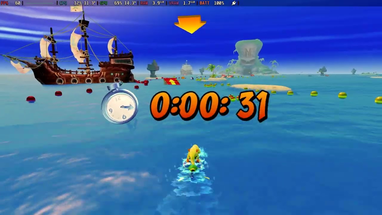 Crash 3 - Makin' Waves 54:39 - Beating TooneySA & WumpaLewis