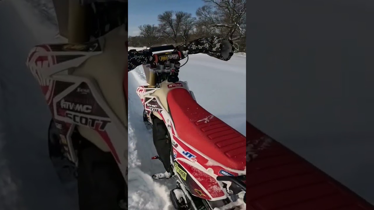 snowbike  на  172 моторе