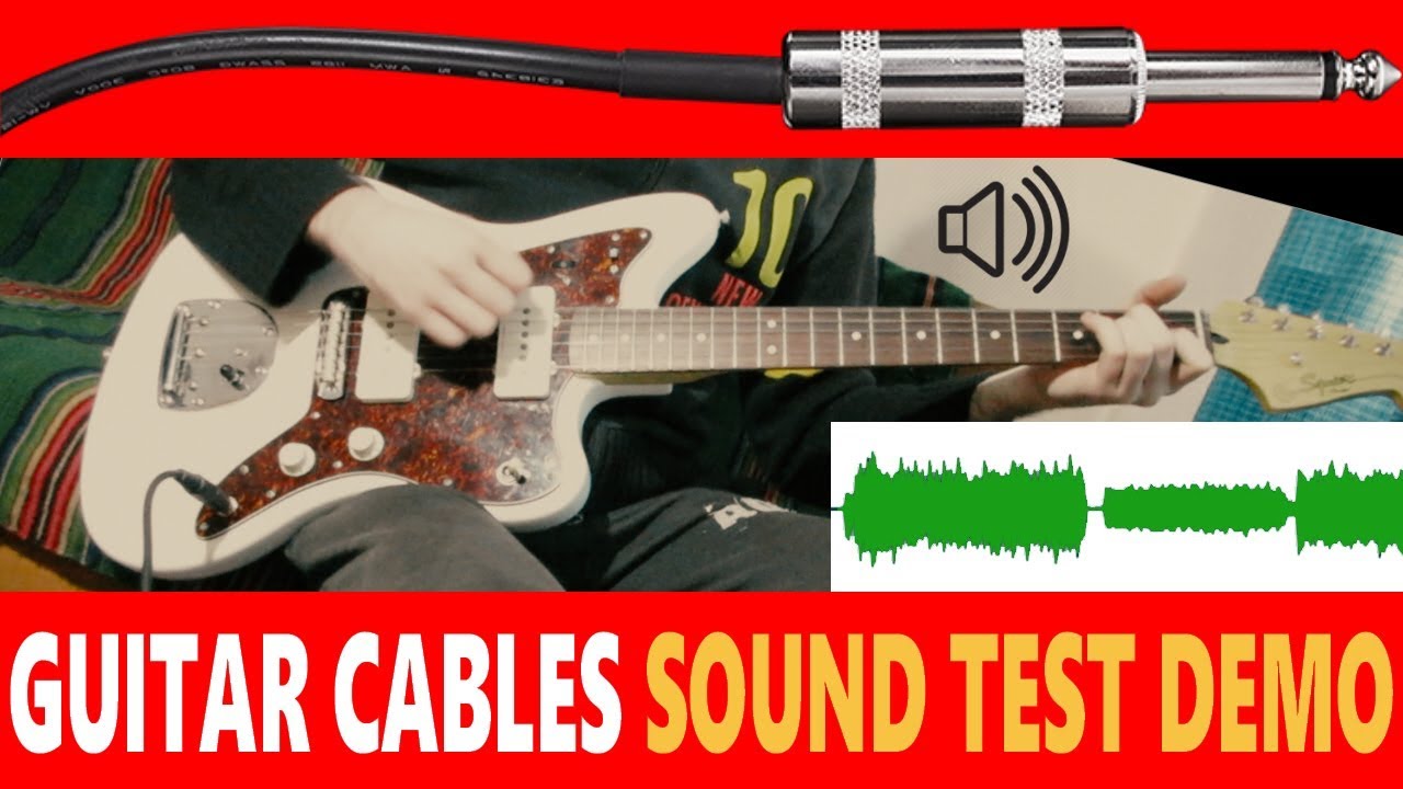 🔌 GUITAR CABLES Sound Test Demo 🔊
