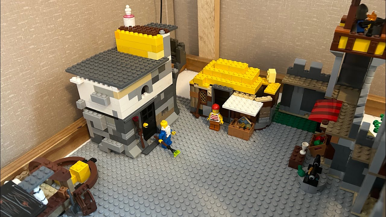 Building a village for my castle #LegoCastle #Lego￼ village #LegoBuilds #LegoMario ￼￼