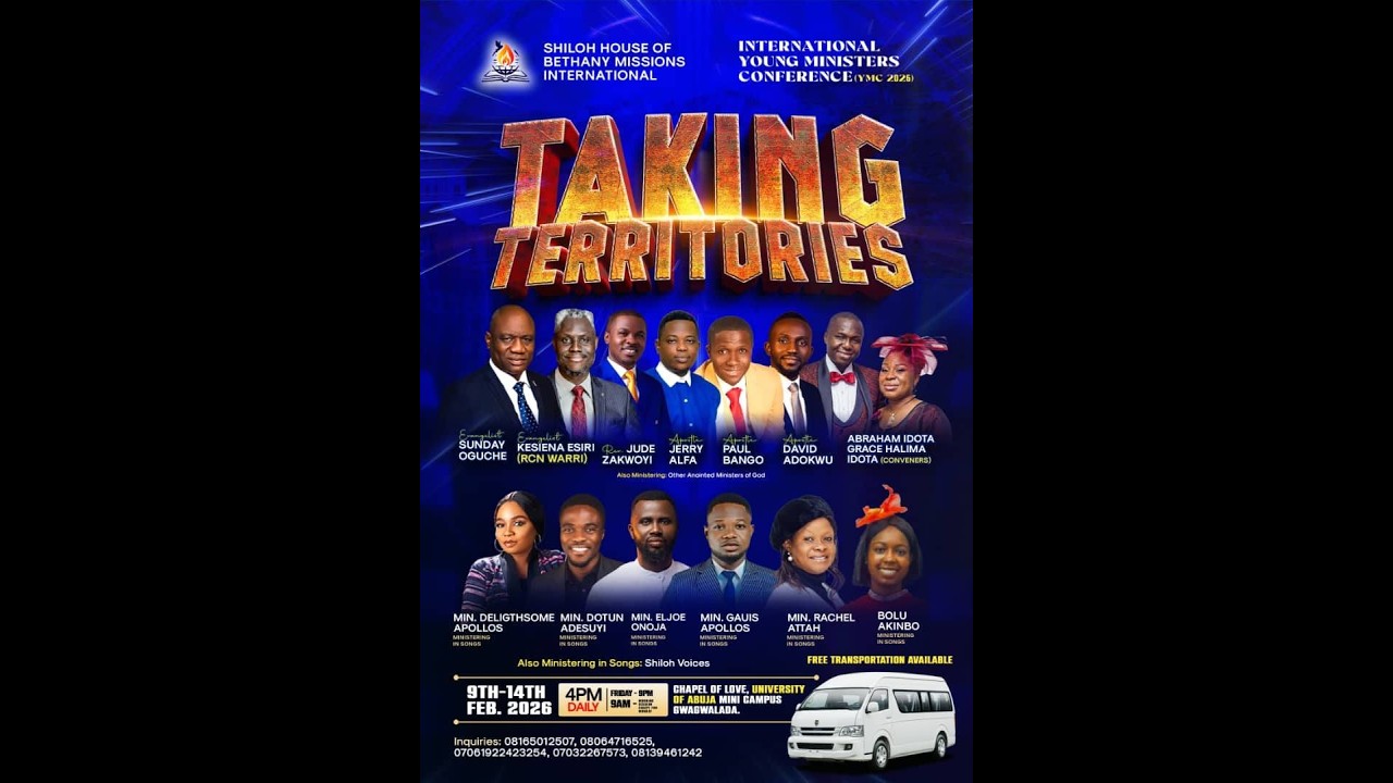 INTERNATIONAL YOUNG MINISTERS CONFERENCE 2026|| DAY 2 || TAKING TERRITORIES || EVANG. KESIENA ESIRI
