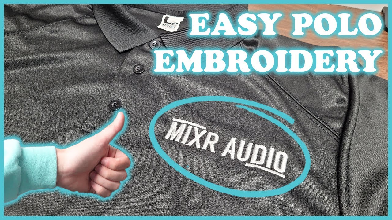 [Quick Demo] Embroidery on 100% polyester polos made EASY!