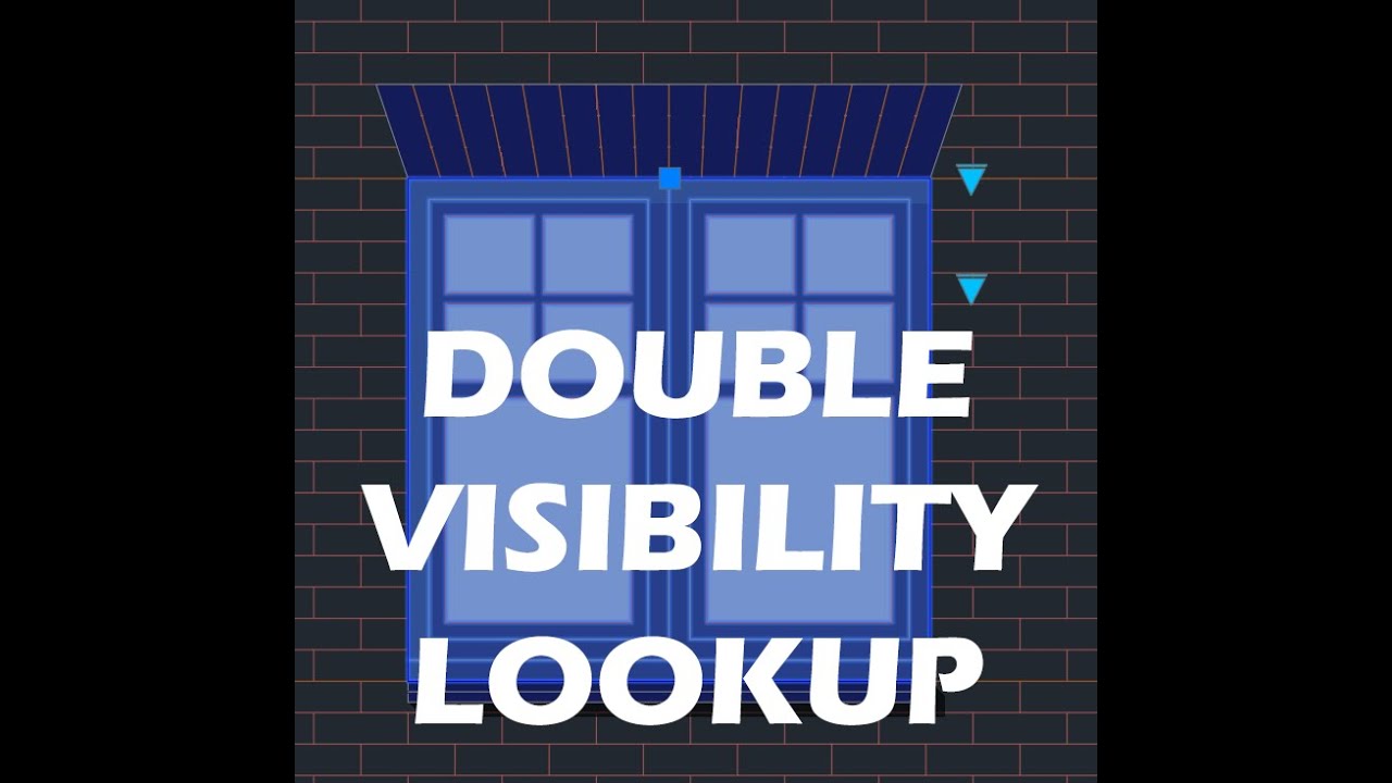 Autocad Dynamic Block Double Visibility Lookup   Garry Batt
