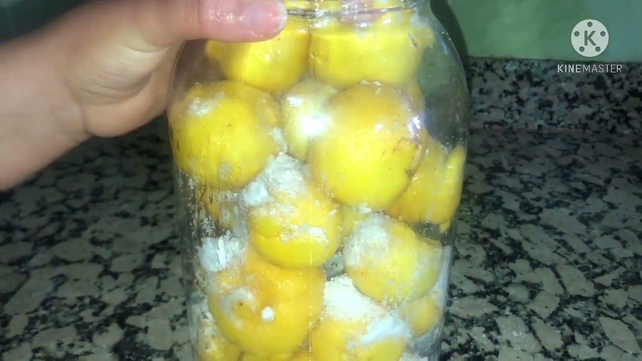 الحامض البلدي المرقد 🍋او الليمون المصير🍋 بطريقة سهلة وناجحة💯في💯