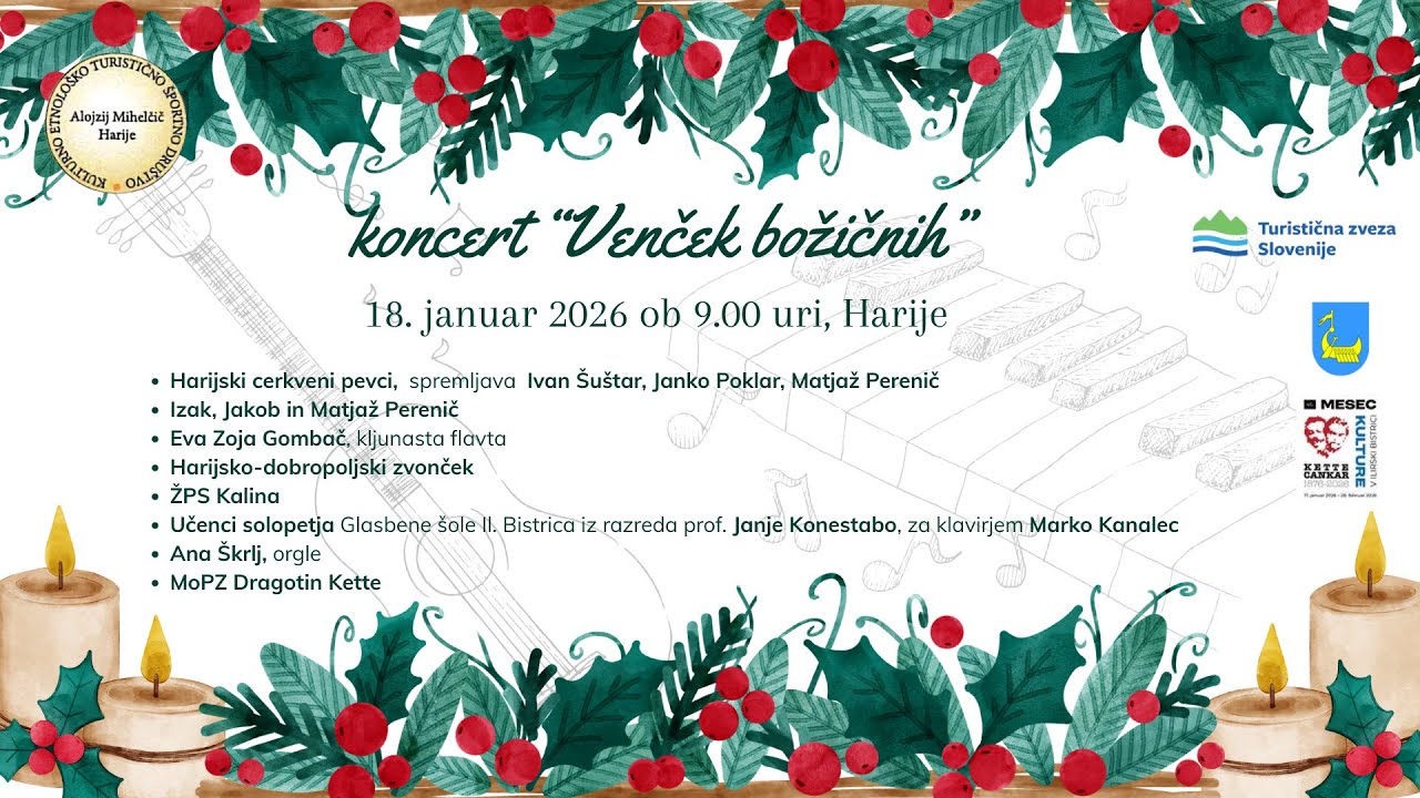 Harije - koncert Venček božičnih, januar 2026