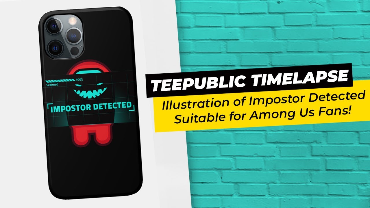 Among Us T-shirt Design | Available on Smartphone Case and Other Apparel Product on Teepublic