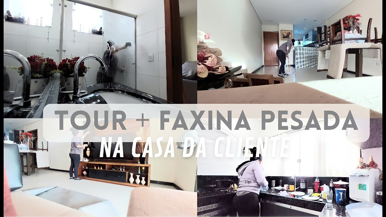 Mini tour + faxina pesada na casa da cliente | Realidade da diarista 🧹🧺