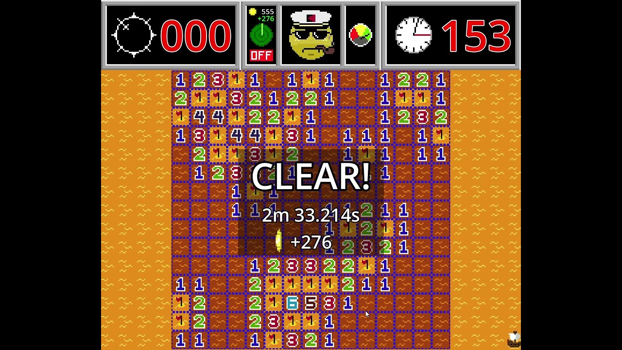 Minesweeper Plus Random gameplay (Minesweeper but better. Also, couldn't beat the final boss)